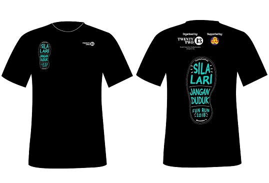 Sila Lari Jangan Duduk t-shirt