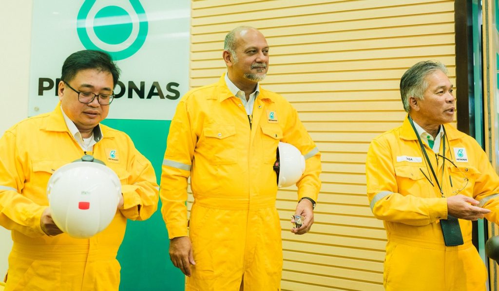 Digital Minister Gobind Singh Deo at the Petronas LNG Complex in Bintulu, Sarawak on Aug 8, 2024.