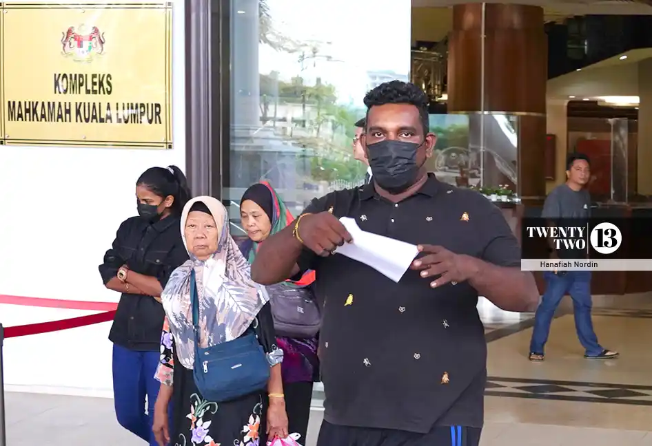 R.Krishnan leaving the Kuala Lumpur Court Complex after posting bail on Nov 28, 2025.